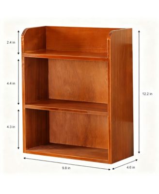 Tier Vintage Wooden Display Shelf Wall Hanging Freestanding Storage Holder