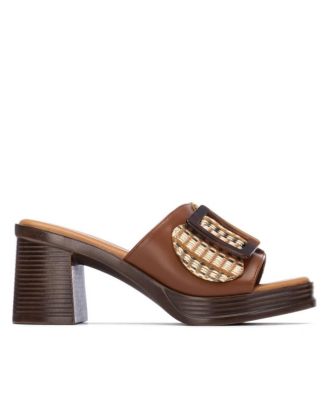 Women's Refresh Collection Block Heel Slip On Sandals