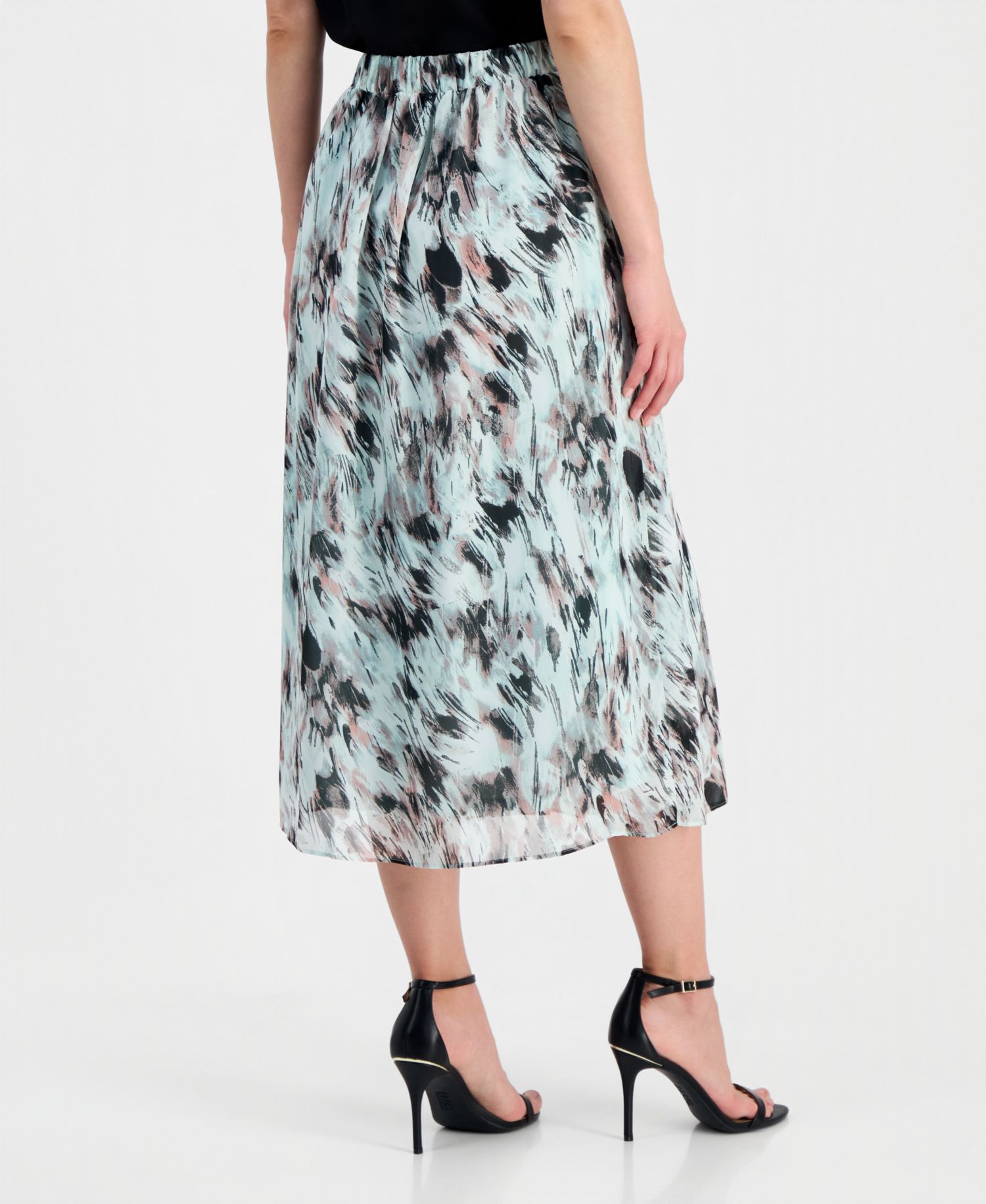 Women's Pull-On Pleated-Front Skirt, Regular & Petite