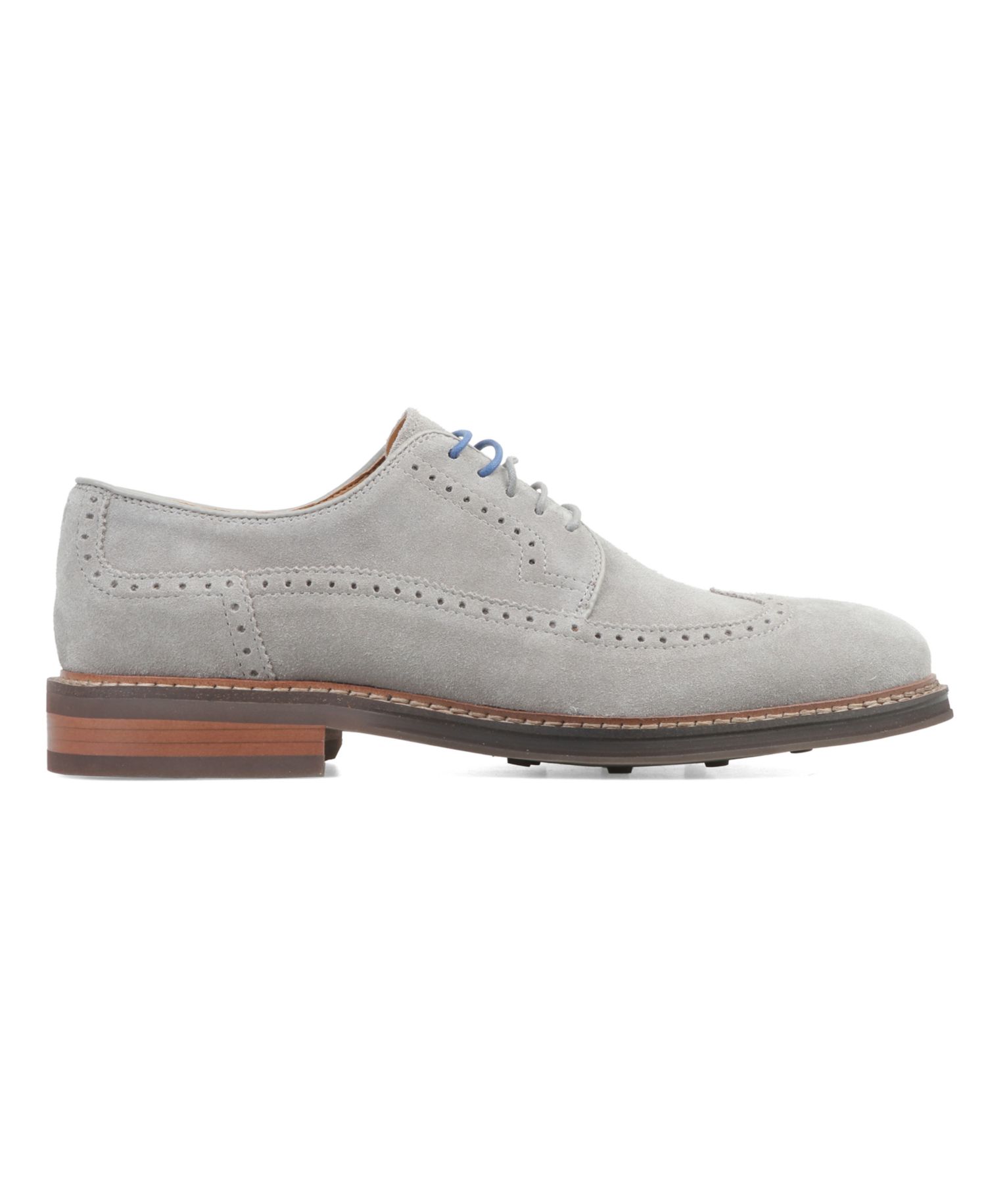 Men's Genuine Suede Wing-Tip Dress Shoes