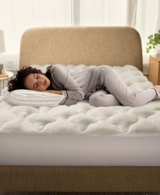 Rayon from Bamboo Fitted Down Alternative Mattress Pad, California King