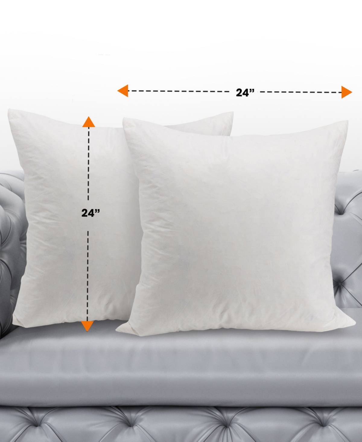 Cheer Collection 95% Feather/5% Down 2-Pack Pillow Inserts