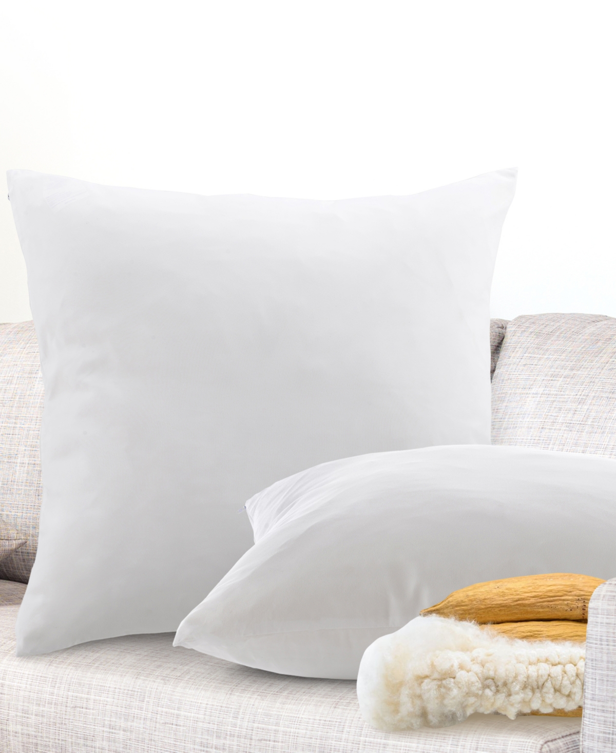 Cheer Collection Natural Kapok 2-Pack Pillow Inserts
