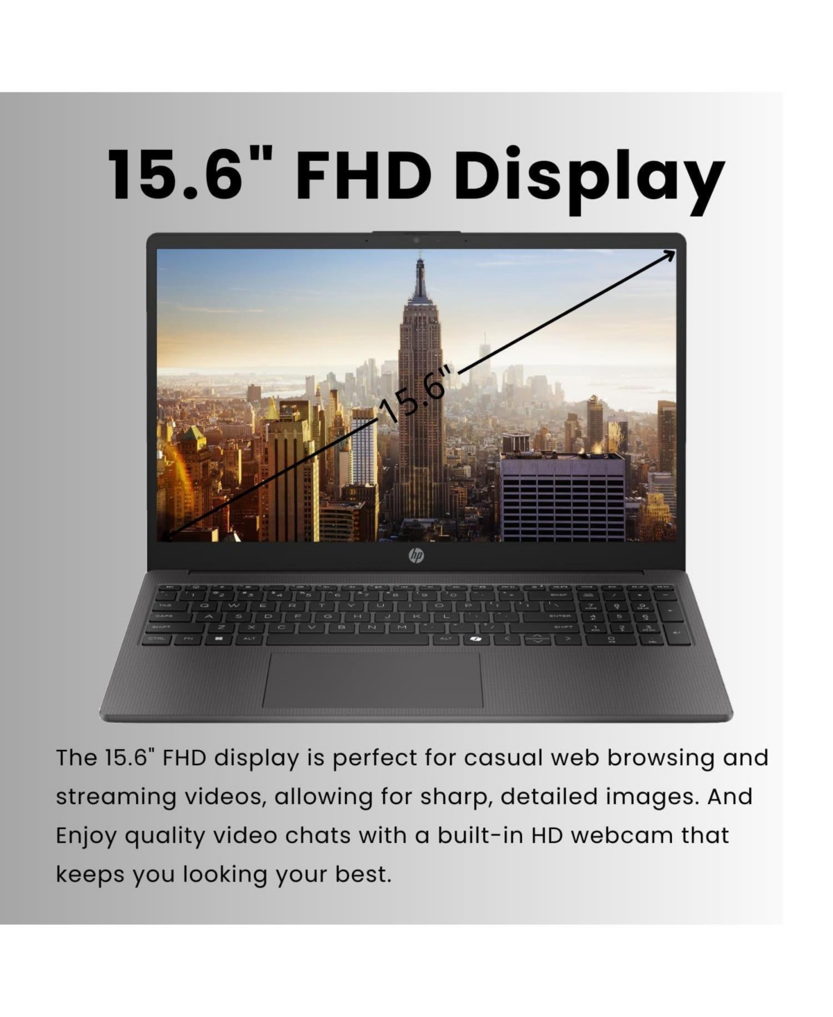 Hp Essential 255R 15.6" Traditional Laptop Amd Ryzen 7 32GB Ram Amd Radeon Graphics 1TB Ssd Storage Windows 11 Pro 60Hz - Silver