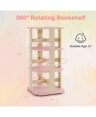 Freestanding 3 Tier Toddler Book Rack with 12 Compartments