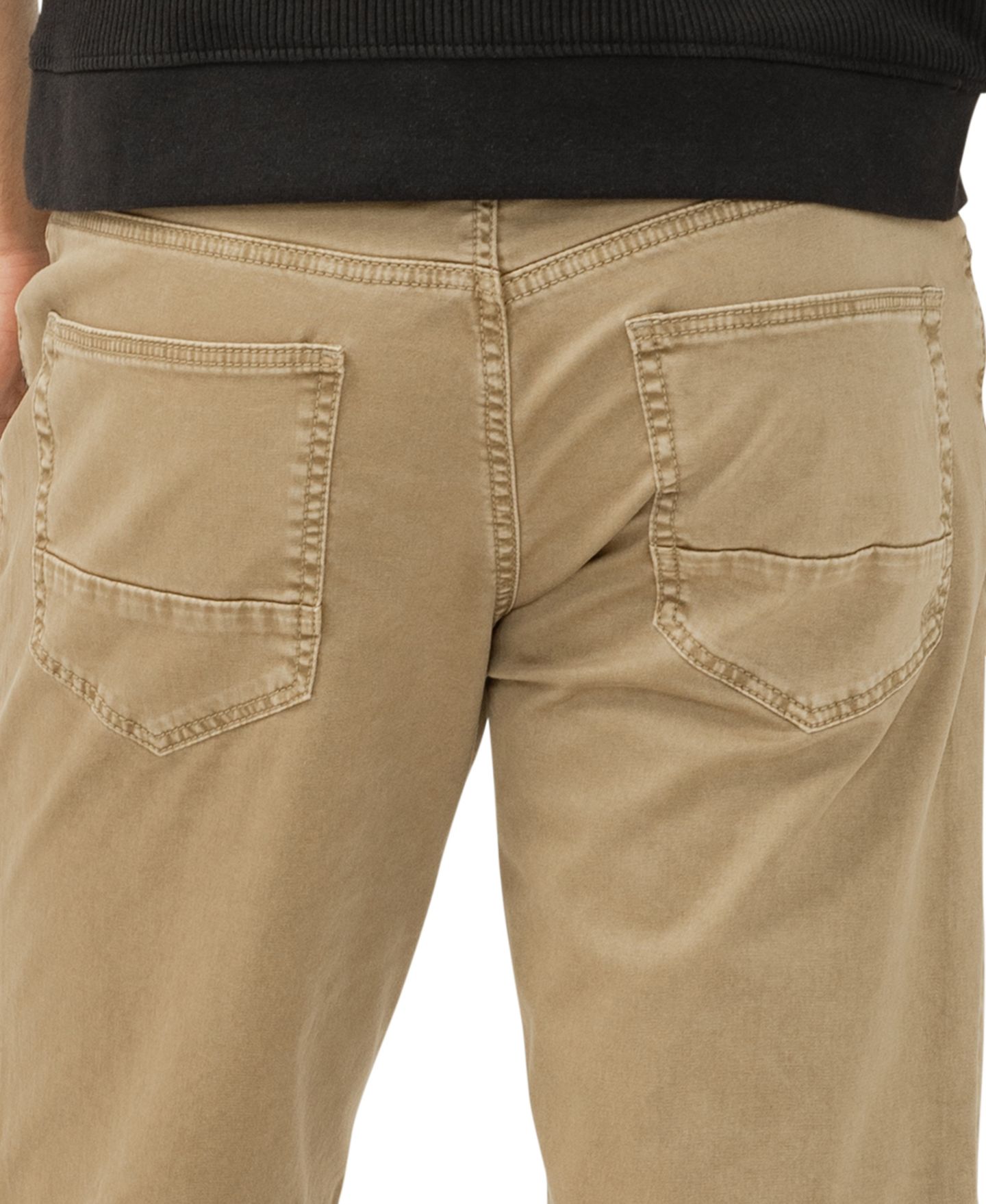 Мужские шорты Silver Jeans Co. Zac Relaxed Fit Essential Twill, цвет: Тёмный серо-коричневый — фото 3
