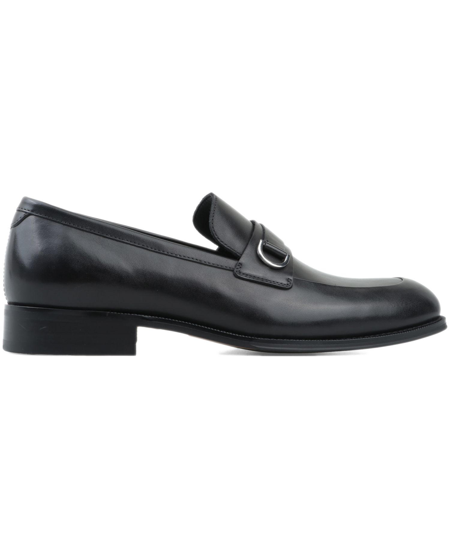 Men's Genuine Leather Slip-On Buckle Loafers