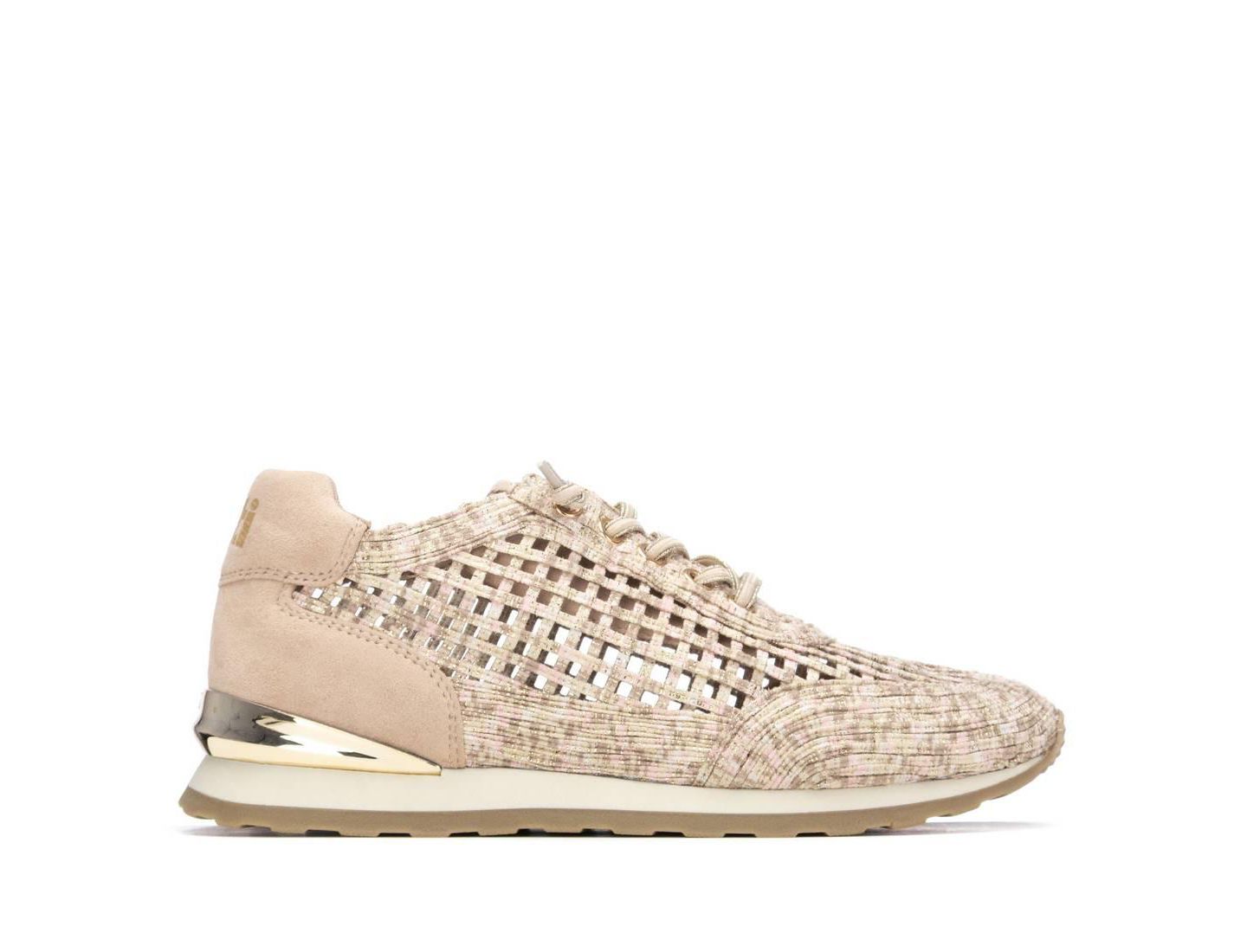Женские кроссовки XTI Mesh Lace Up, цвет: Бежевый — фото 3