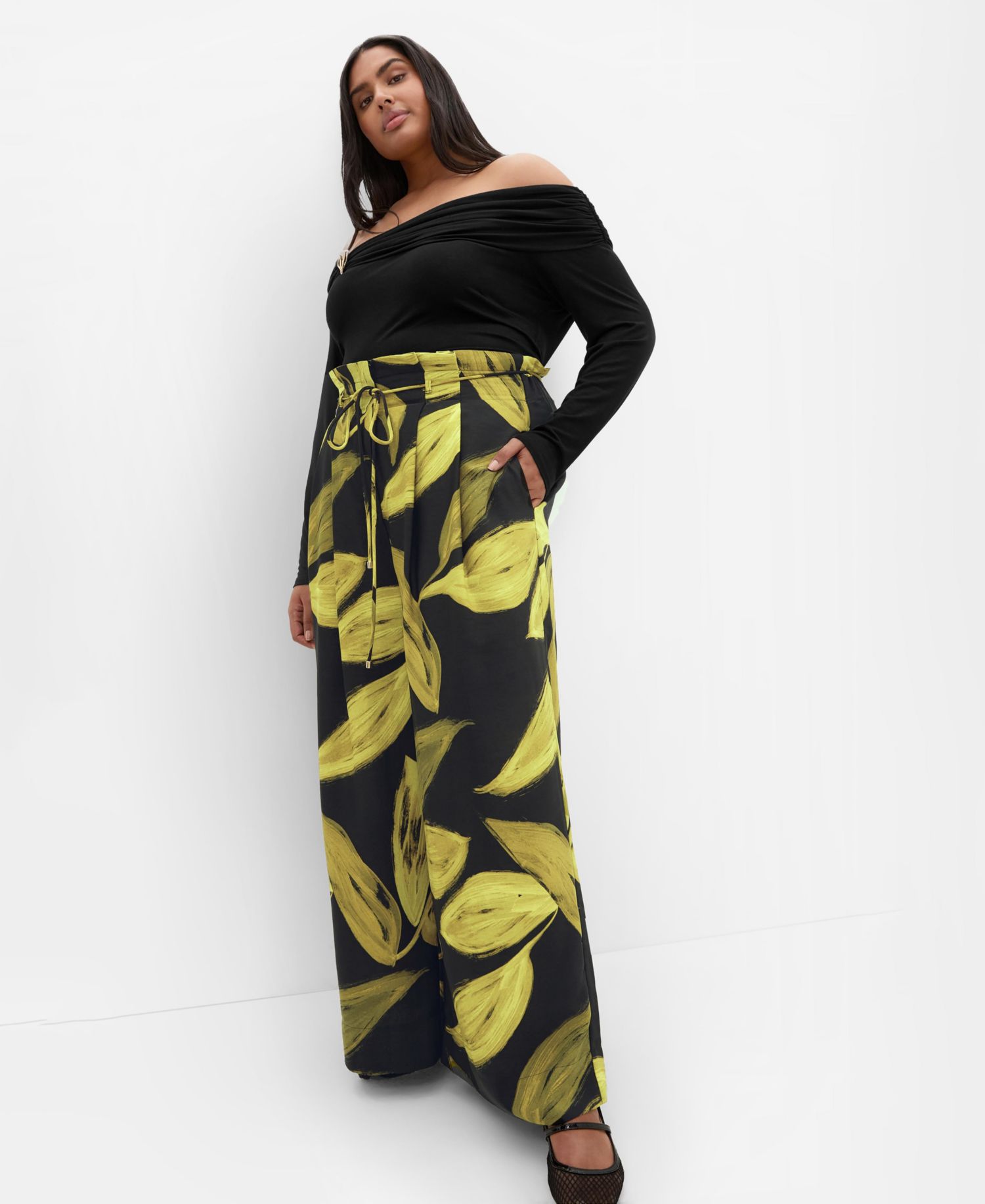 Women's Shania Vivid Print Wide Leg Pant