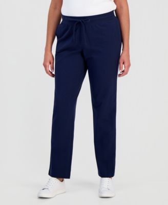 Women's Mid-Rise Drawstring-Waist Sweatpants