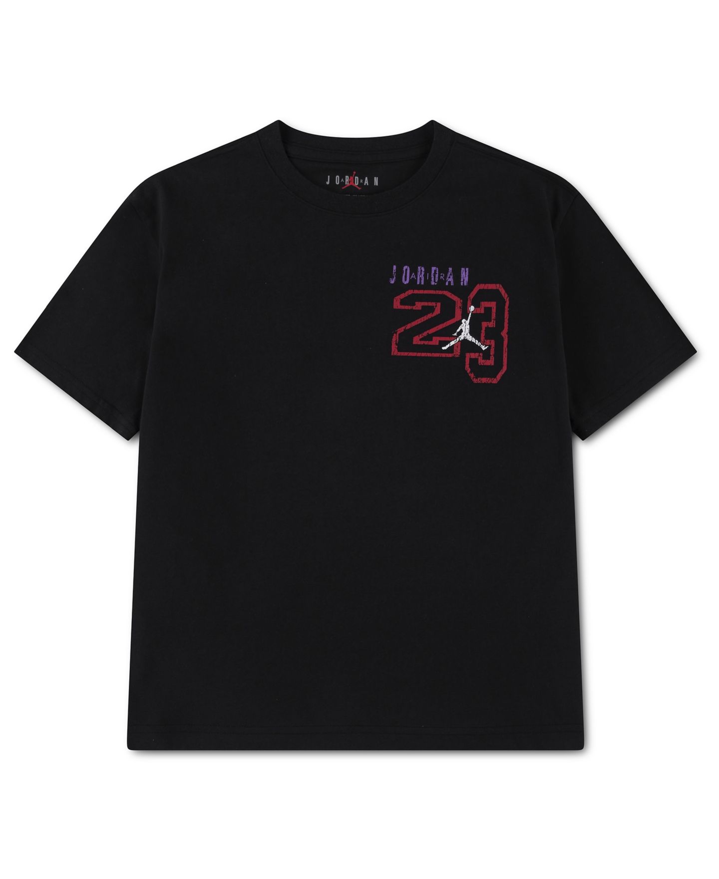 Футболка Jordan Vintage Layup Short-Sleeve T-Shirt для мальчиков, цвет: Чёрный — фото 1