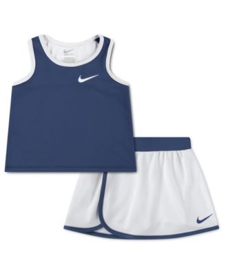 Girls' Toddler 2T-4T Dri-FIT Color-Blocked Tank Top and Scooter Skort, 2-Piece Set