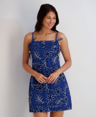 Women's Sleeveless Square Neck Short Dress