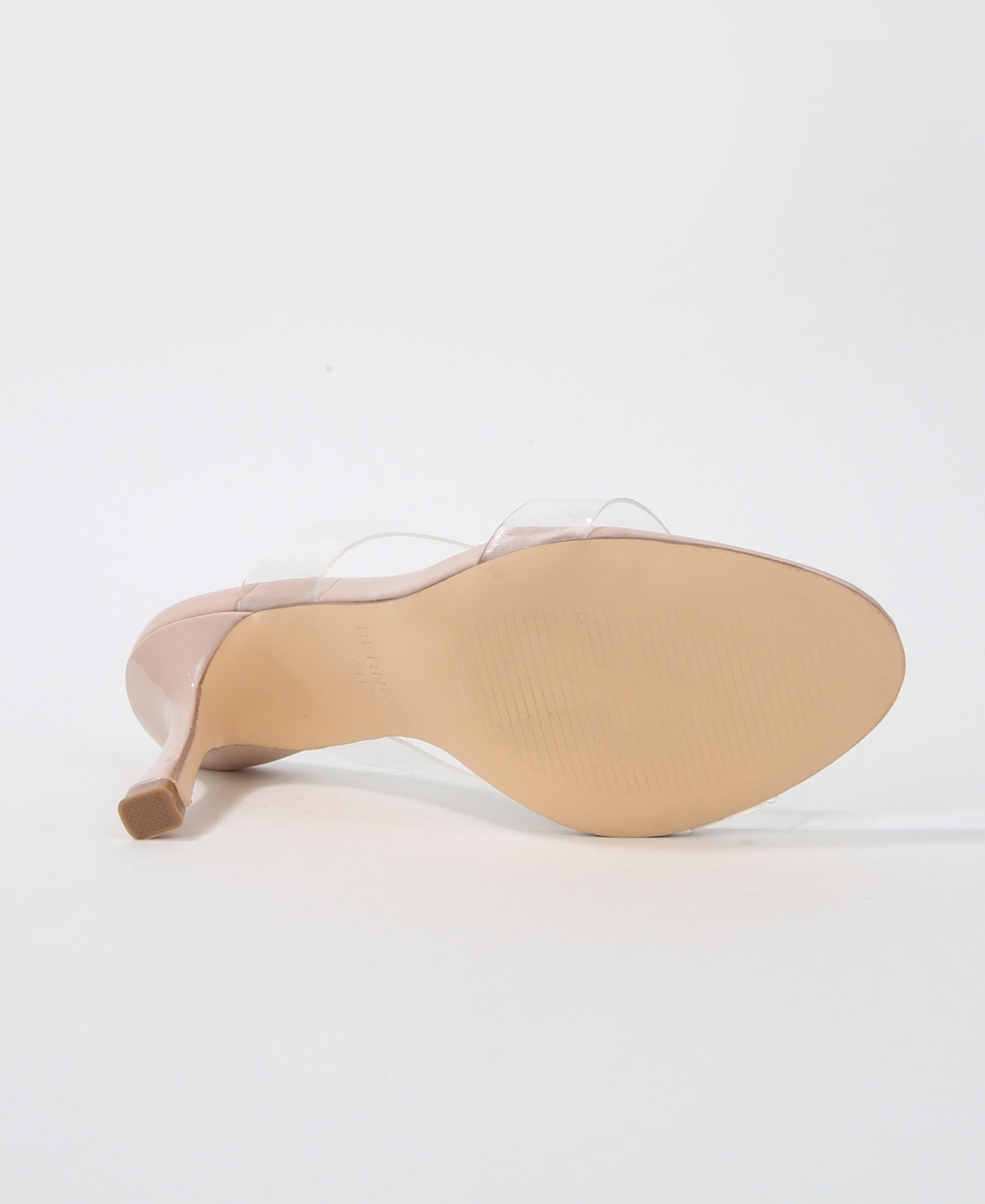 Berness Women's Calia Clear Strap Heeled Slides