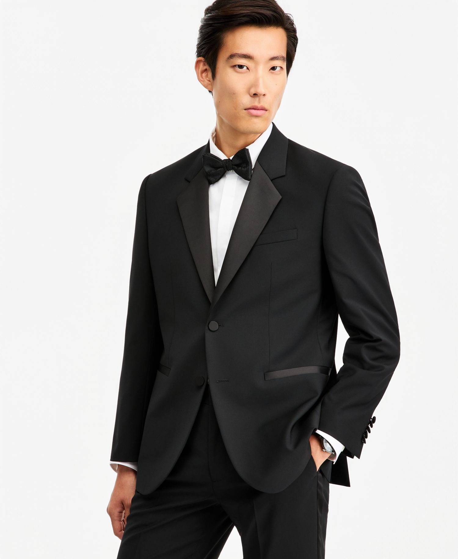 Men's Modern-Fit Wool Blend Super Flex Stretch Tuxedo Separates