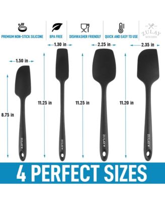 Heat Resistant Non-Stick 4-Piece Silicone Spatula Set for Cooking