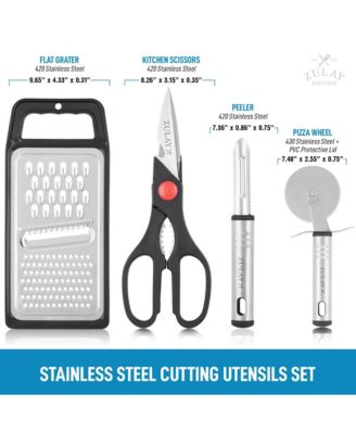 23 Piece Nylon Kitchen Utensils & Stainless Steel Cooking Utensils Set