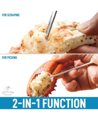 Heavy Duty 10-Piece Crab Leg Crackers and Tools Set & Sharp Tines