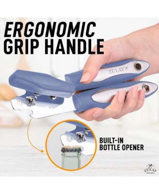 Heavy Duty Can Opener Wide Grip Smooth Edge Cut with Comfortable Grip