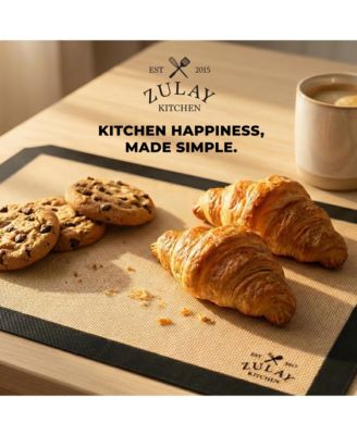 2-Pack Heat-Resistant Reusable Non-Stick Silicone Baking Sheets