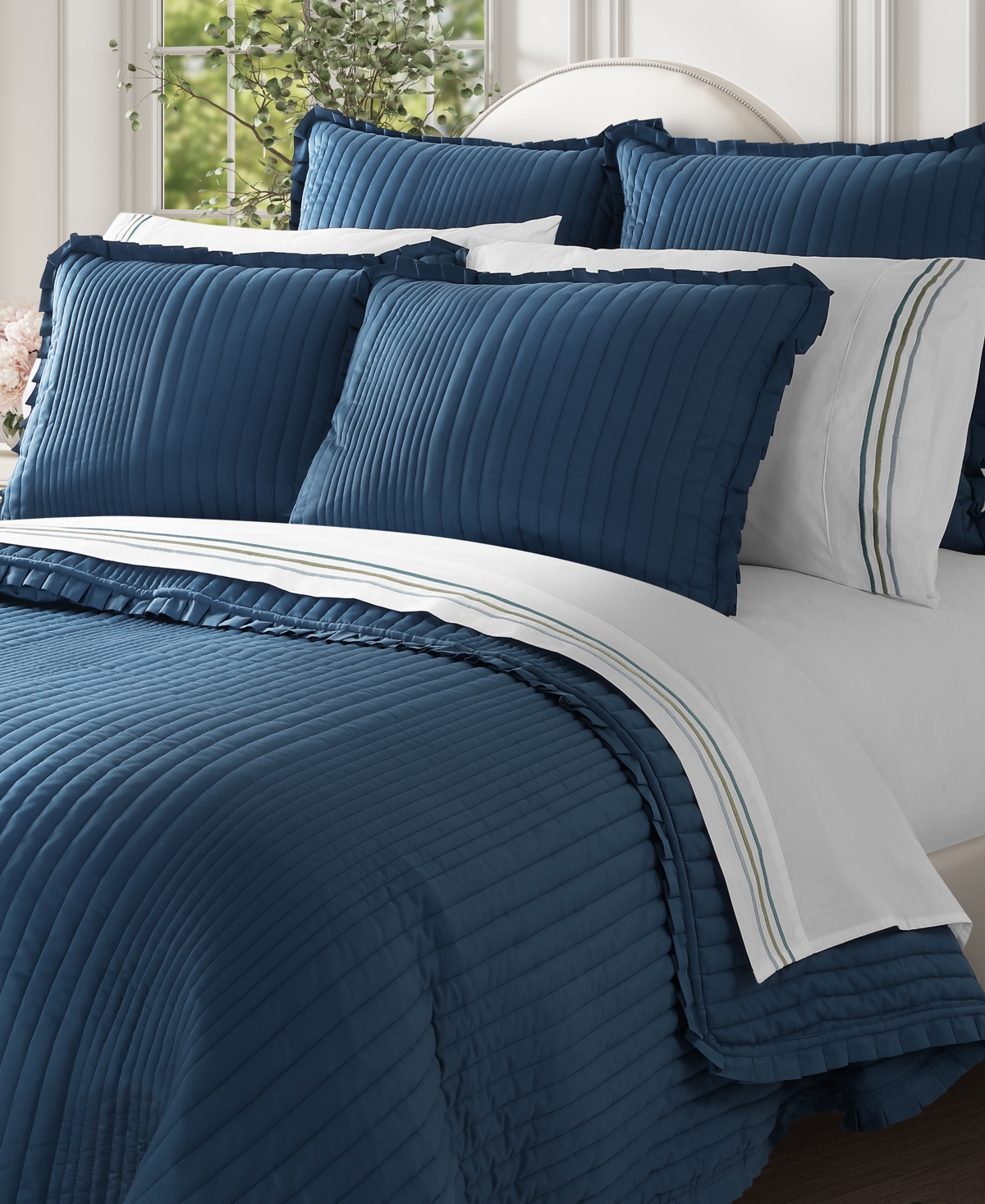 Piper & Wright Meadow Solid 3-Pc. Quilt Set, King/California King