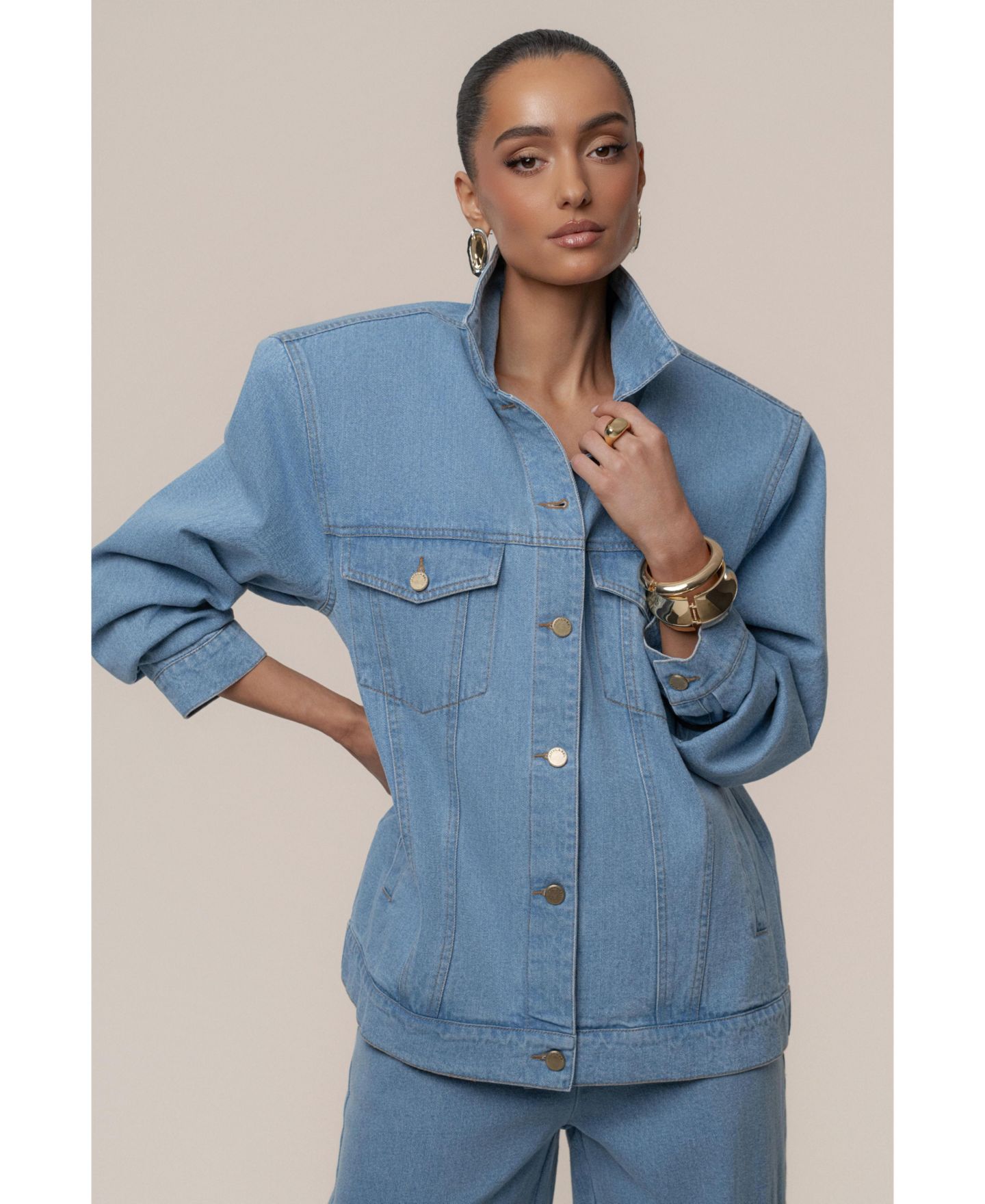 Женская куртка JLUXLABEL Next Phase, цвет: Джинсовый — фото 8