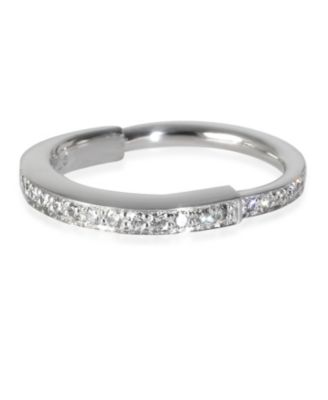 White Gold Diamond Lock Ring