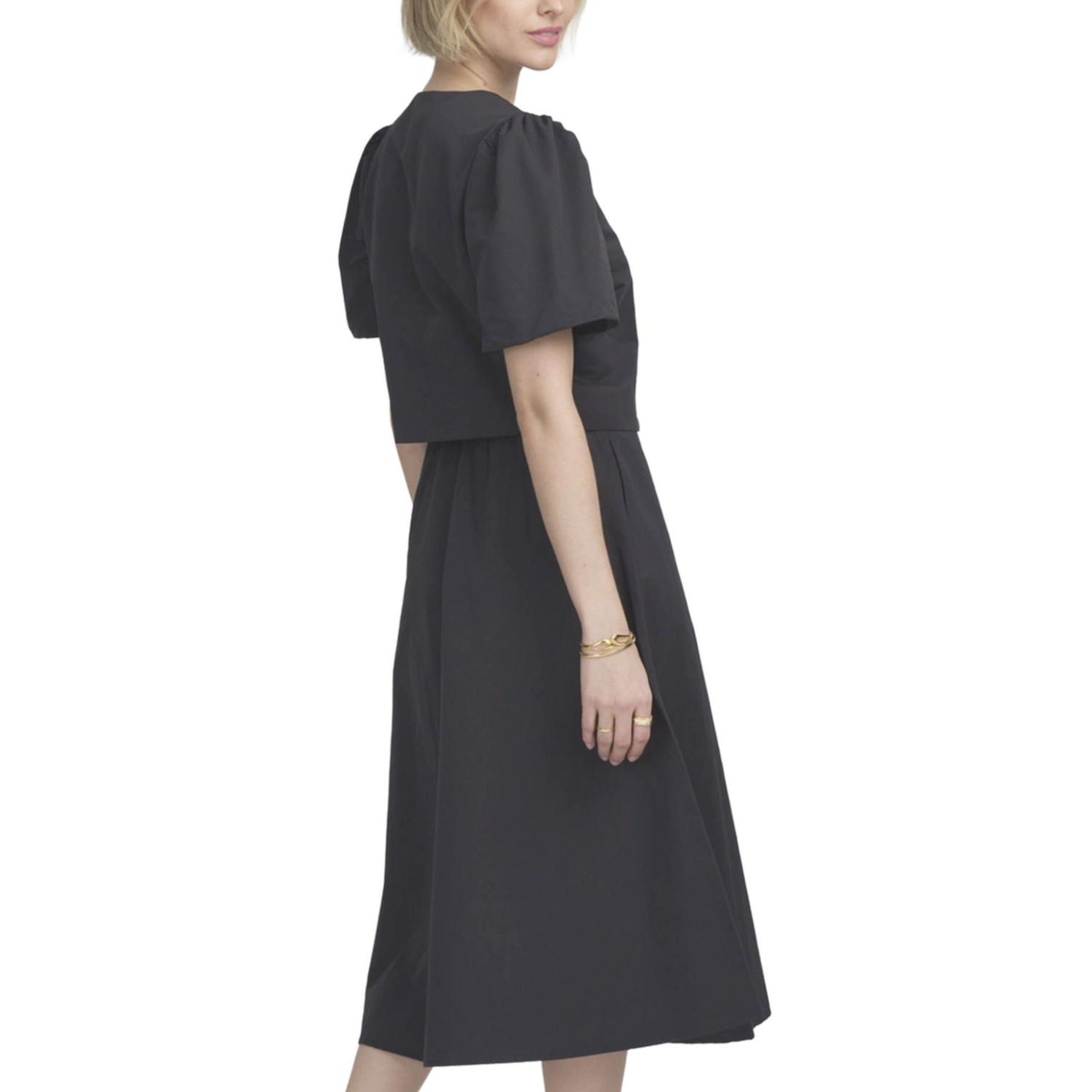 Women's Shirred Sleeve Top