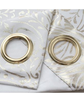 Helena Halo Foil Blackout Polyester Window Curtain Grommet Panel 52" x 84"