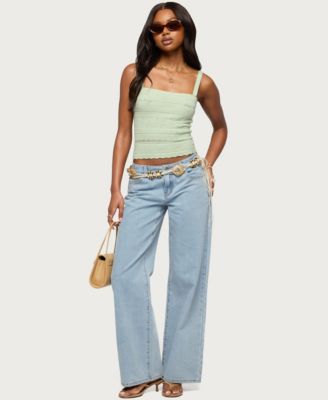 Women's Naia Pointelle Knit Tank Top