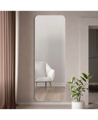 56X15inch Wall-mounted round-angle dressing mirror high-quality 5mm silver mirror explosion-proof glass