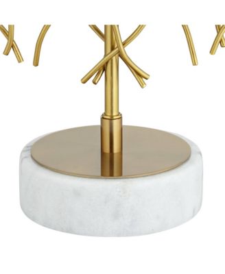 Johan Modern Table Lamp 30 1/2" Tall Sculptural Gold Open Grid Metal Drum Shade Bedroom Living Room Bedside Nightstand