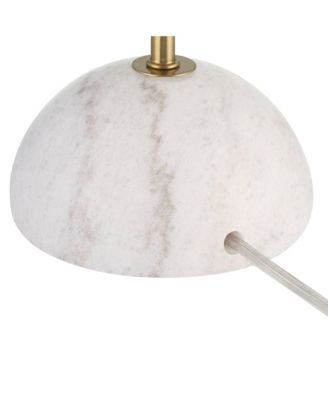 Paige 28 1/2" Tall Skinny Buffet Console End Table Lamp Pull Chain Gold Brass Finish Metal Marble Living Room