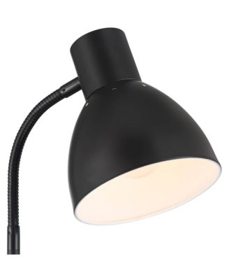 Piper High Gooseneck Small Modern Desk Lamps Set of 2 USB Port Metal Home Office Living Room Charging