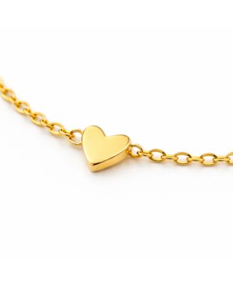 Dainty Heart Station Bracelet Stainless Steel