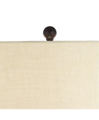 San Marcos 27" Tall Modern Coastal Table Lamps Set of 2 Wicker Metal Living Room Bedroom