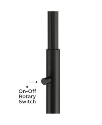 Modern Adjustable Floor Lamp with USB Charging Port 61" Tall Brass Living Room Reading