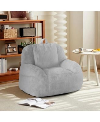 Large Bean Bag Chair with Filling, Soft Floor Sofa for Living Room and Bedroom