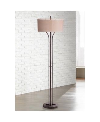 Tristan Tall Industrial Rustic Floor Lamp with Smart Socket