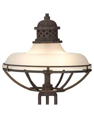 26.5" Tall Rustic Industrial Table Lamp with USB Dimmer