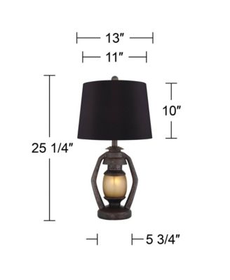 Horace 25.25" Tall Rustic Table Lamps, Set of 2