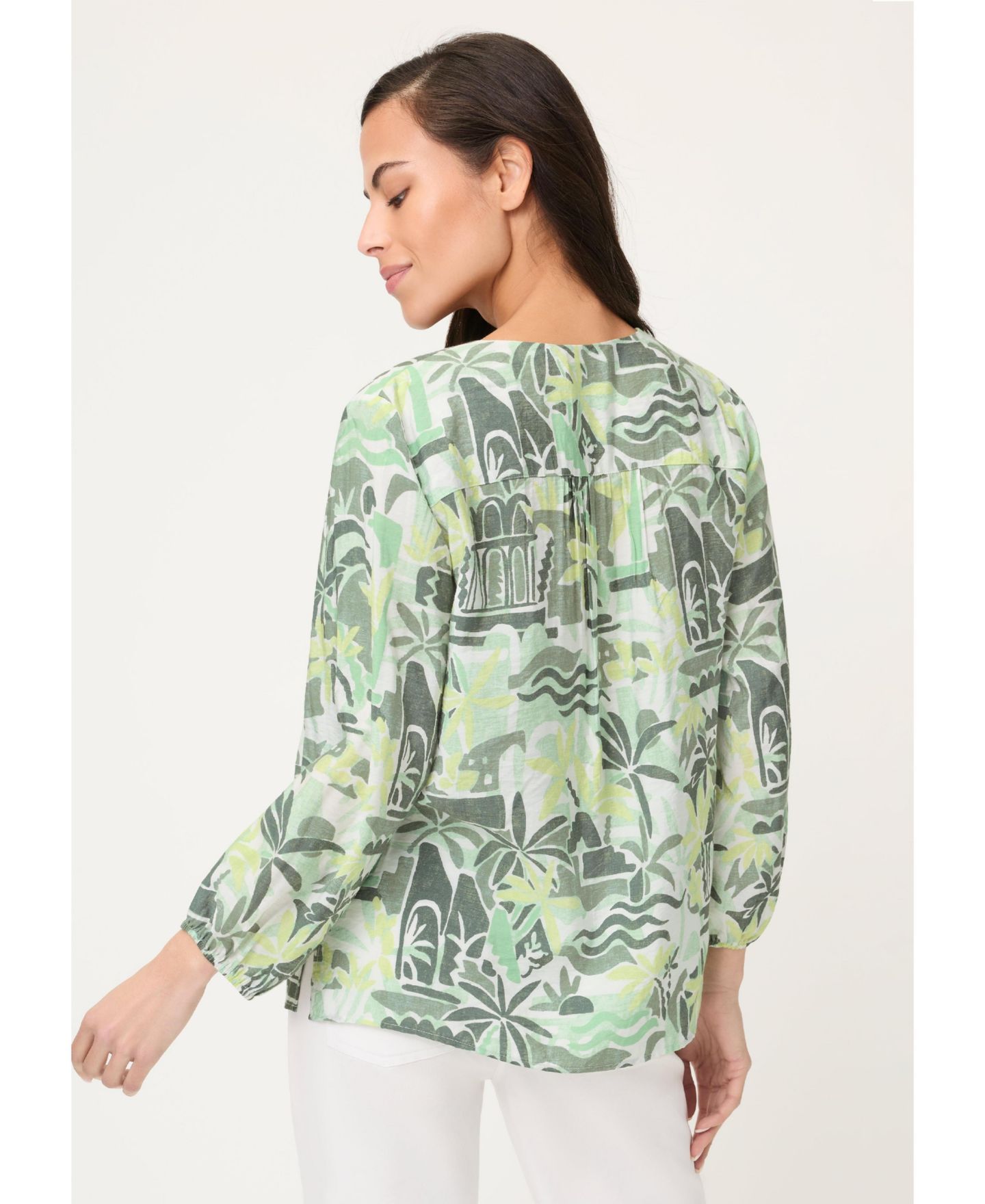 Женская блузка Olsen Safari Print Tunic Blouse — фото 2