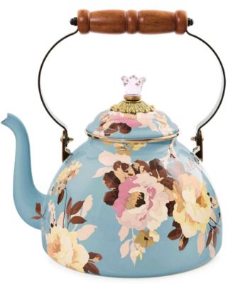 Wild Rose Slate 3-Quart Tea Kettle