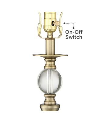 Doris Traditional Table Lamp with  Marble Riser 30 1/2" Tall Brass stick Openwork Double Drum Shades for Living Room
