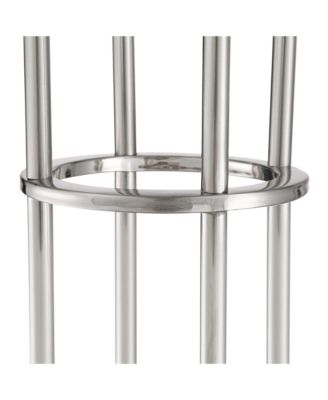 Athena Modern 72" Tall Tree Floor Lamp with Smart Socket Brushed Nickel 4-Light Clear Opal Glass for Living Room Home