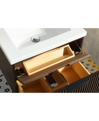 Diego 24" Floating Bathroom Vanity Walnut