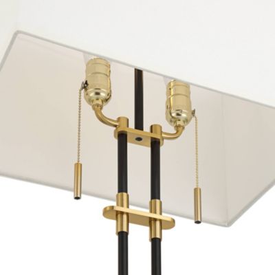 Stefano 30 1/4" High 2-Light Pull Chain USB Table Lamp