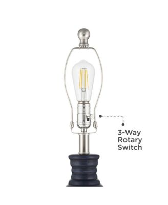 Maxwell 27 1/5"H Rippled Ceramic USB Table Lamp Set with Dimmer