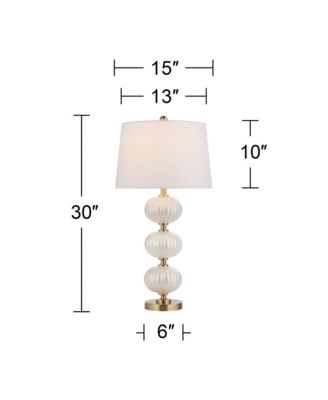 Possini Euro Grace 30" High Pearl  Glass Table Lamp with Dimmer