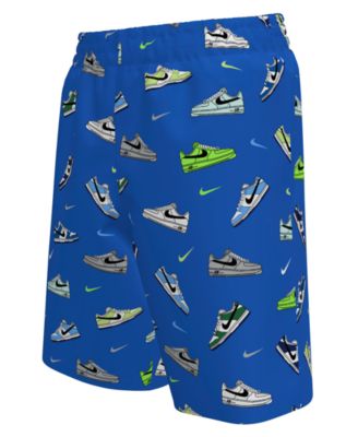 Boys 8-20 Multi Sneaker Novelty Print Swim Trunks